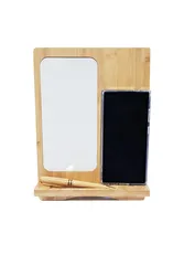 מגן עץ ומתקן לפלפון