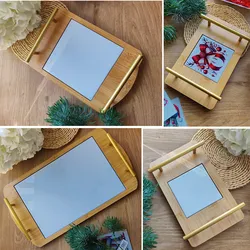 מגשים עץ תחתיות קרמיקה