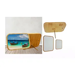 מסגרת עץ במבו הדפסת אלומיניום